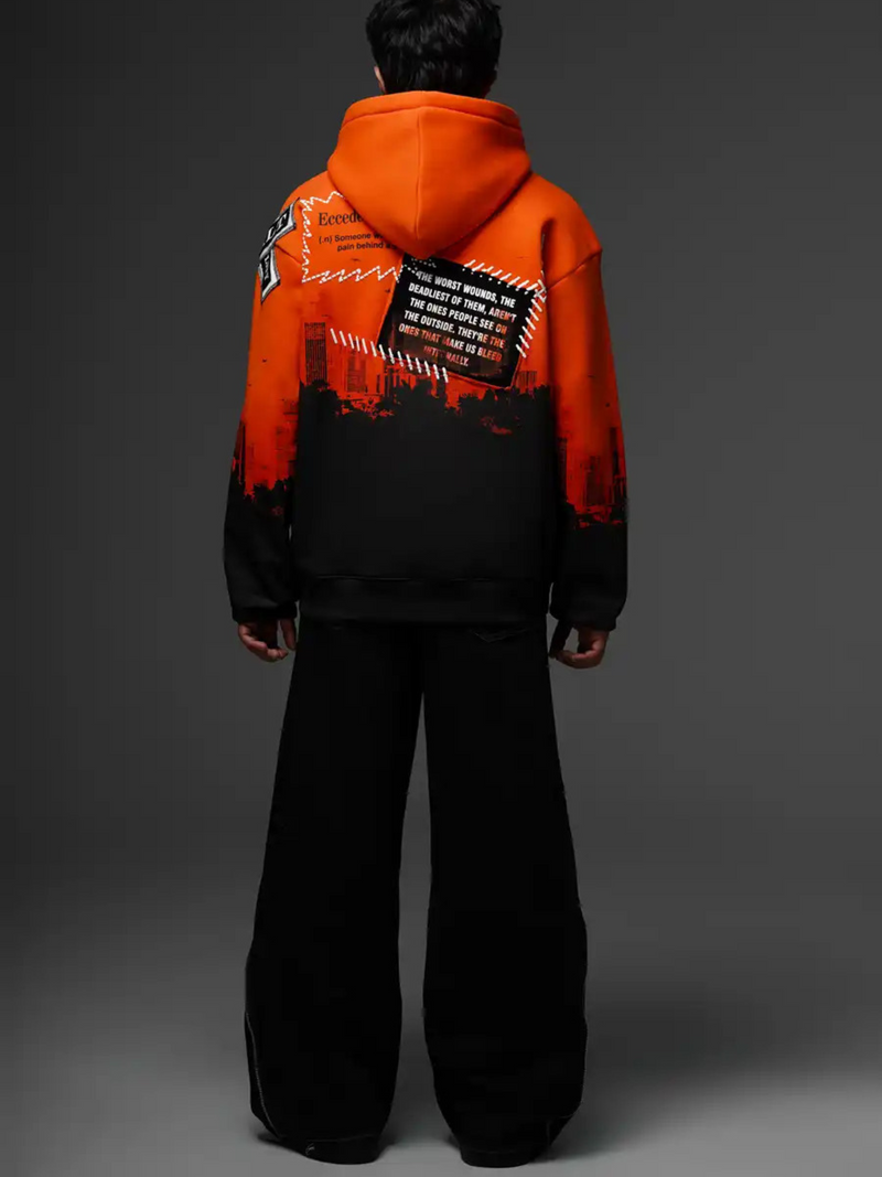 Wounds Within Orange Hoodie