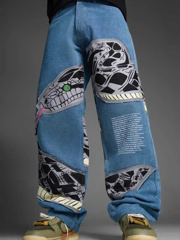 Serpent Script Denim