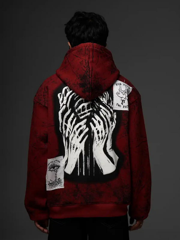 Shadow Of Deceit Brick Red Hoodie