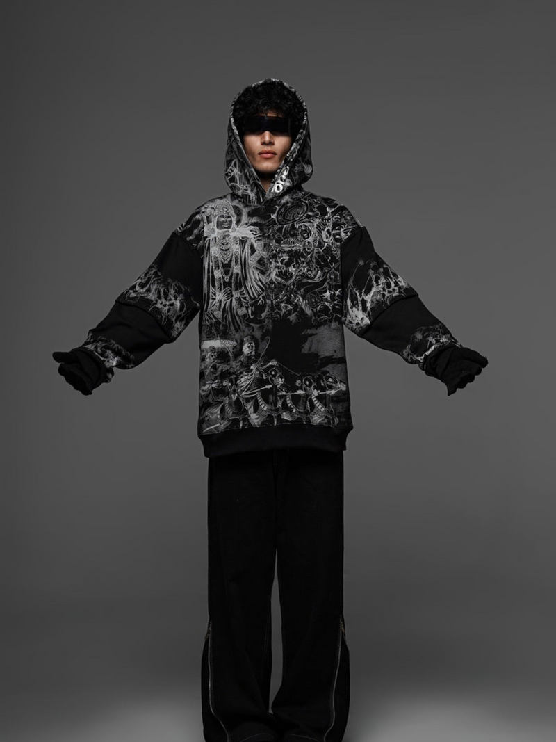 Black Ranbhoomi Hoodie