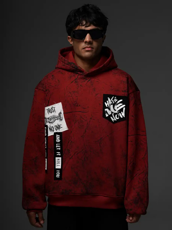 Shadow Of Deceit Brick Red Hoodie