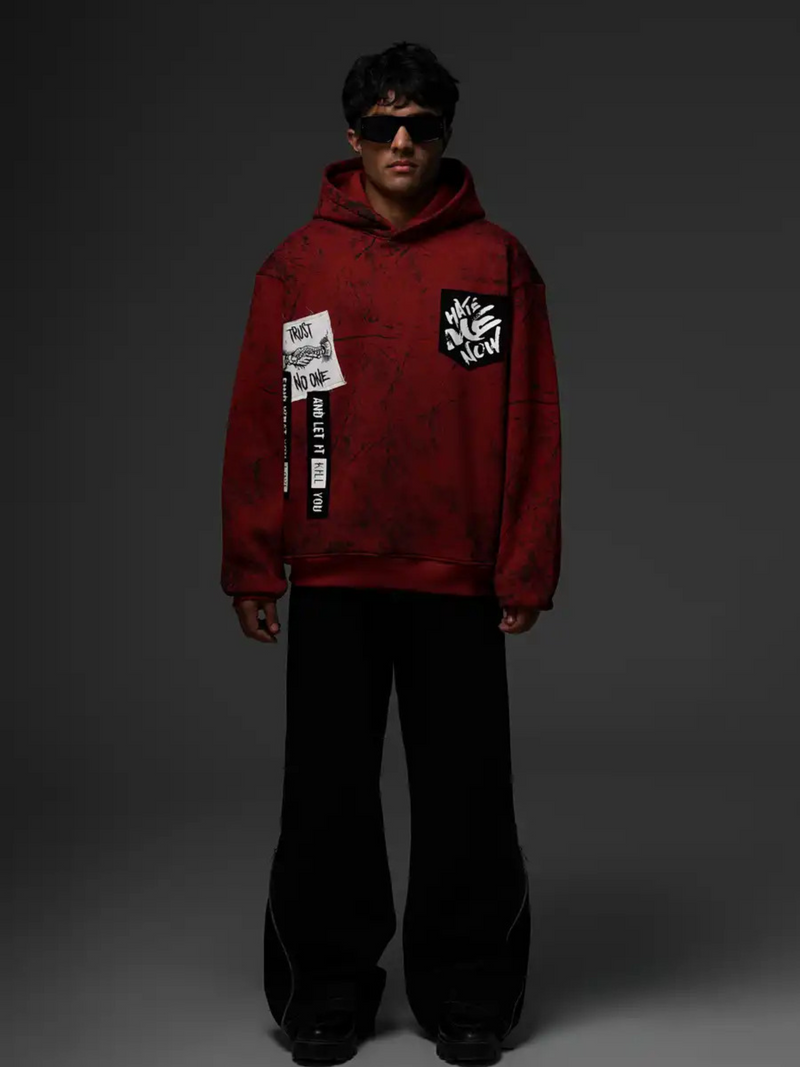 Shadow Of Deceit Brick Red Hoodie