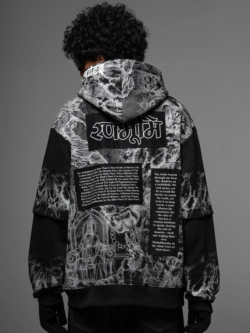 Black Ranbhoomi Hoodie