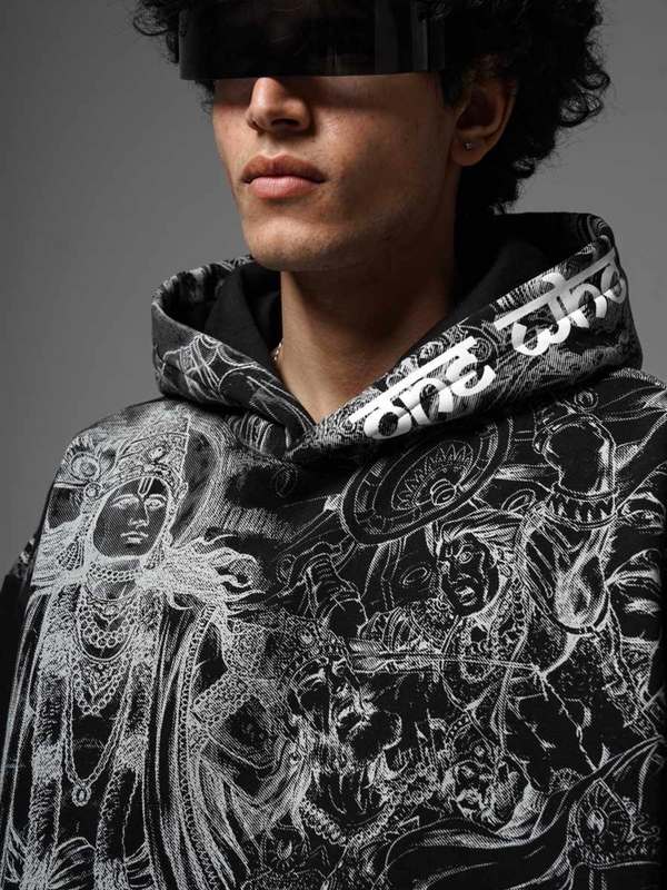 Black Ranbhoomi Hoodie