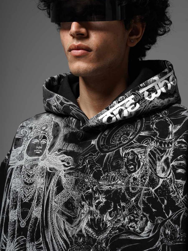 Black Ranbhoomi Hoodie