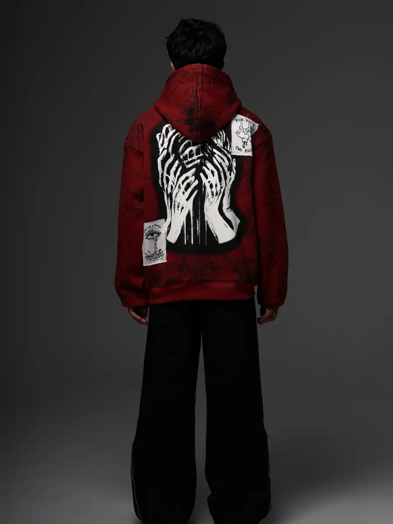 Shadow Of Deceit Brick Red Hoodie