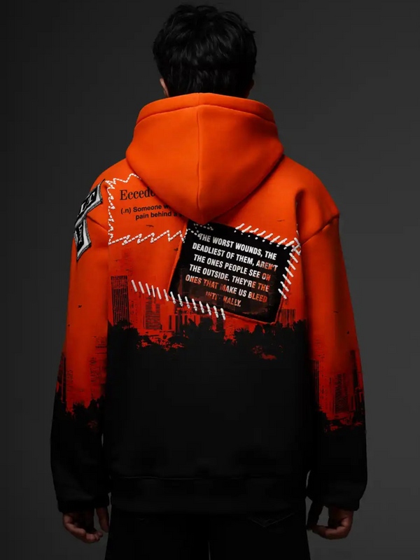 Wounds Within Orange Hoodie