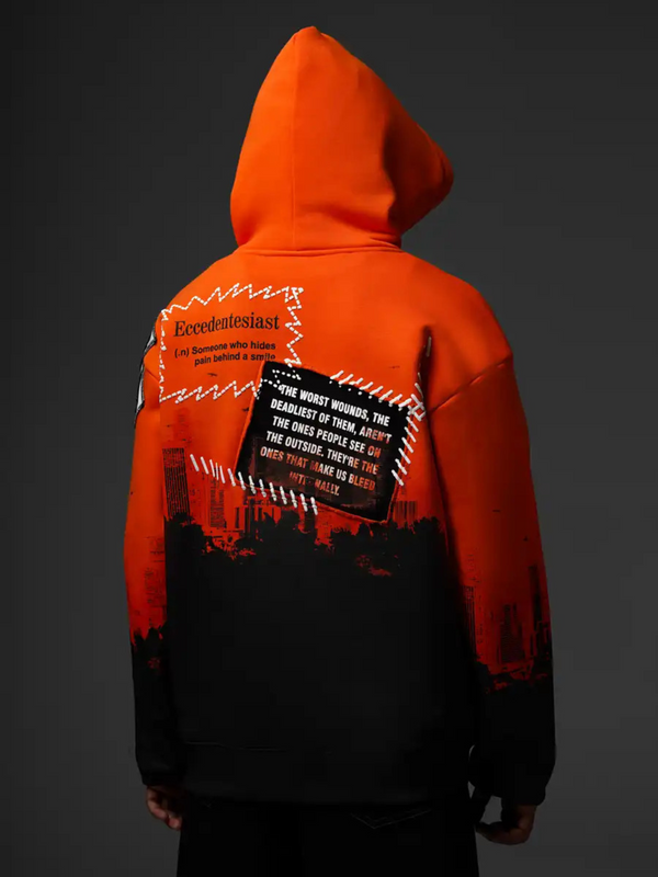 Wounds Within Orange Hoodie