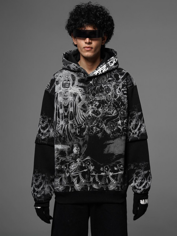 Black Ranbhoomi Hoodie